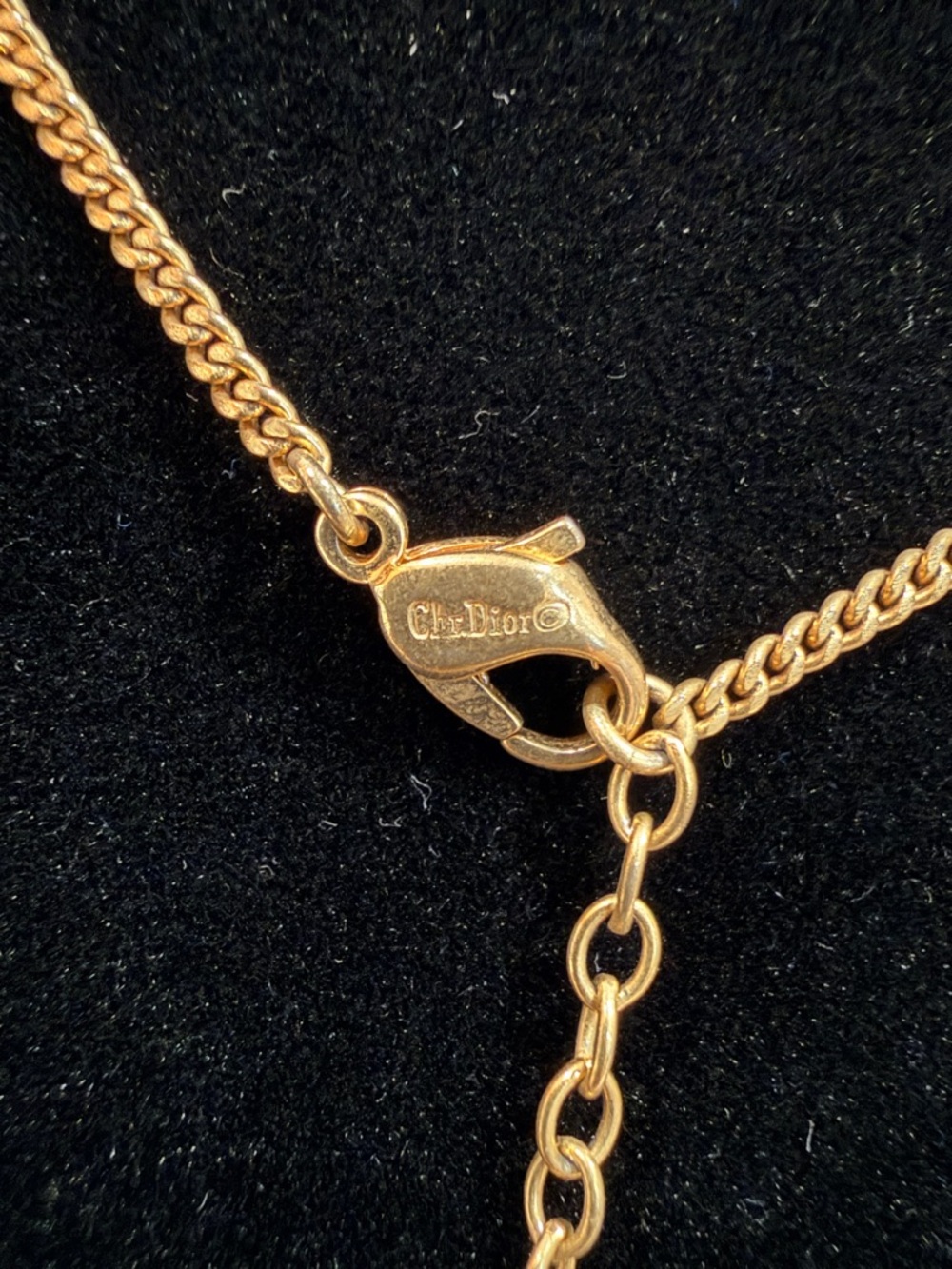 Christian Dior CD Enamel & Crystal Necklace - Picture 4 of 11